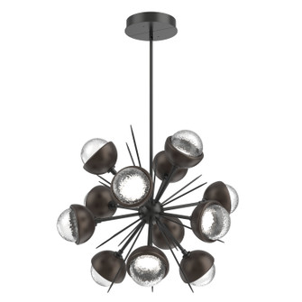 Cabochon LED Chandelier in Matte Black (404|CHB0093-0A-MB-C-001-L3-FB)