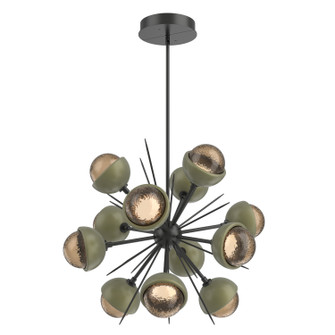 Cabochon LED Chandelier in Matte Black (404|CHB0093-0A-MB-B-001-L3-GE)