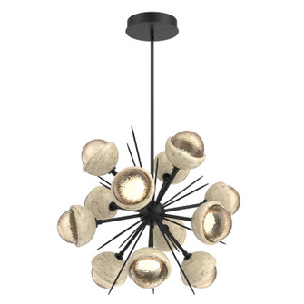 Cabochon LED Chandelier in Matte Black (404|CHB0093-0A-MB-A-001-L3-TR)