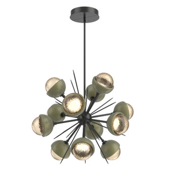 Cabochon LED Chandelier in Matte Black (404|CHB0093-0A-MB-A-001-L3-GE)