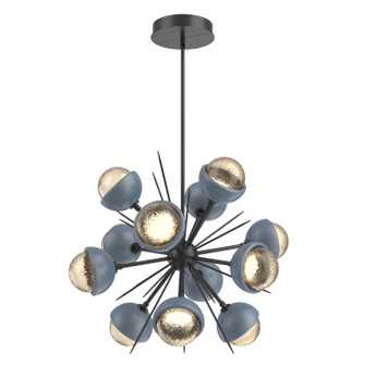 Cabochon LED Chandelier in Matte Black (404|CHB0093-0A-MB-A-001-L1-BU)