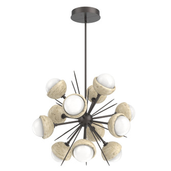 Cabochon LED Chandelier in Graphite (404|CHB0093-0A-GP-WL-001-L3-TR)