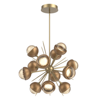 Cabochon LED Chandelier in Gilded Brass (404|CHB0093-0A-GB-A-001-L1-NB)