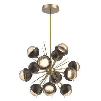 Cabochon LED Chandelier in Gilded Brass (404|CHB0093-0A-GB-A-001-L1-FB)