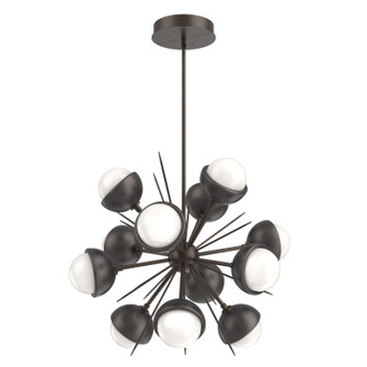 Cabochon LED Chandelier in Flat Bronze (404|CHB0093-0A-FB-WL-001-L3-GP)