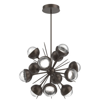 Cabochon LED Chandelier in Flat Bronze (404|CHB0093-0A-FB-C-001-L3-MS)