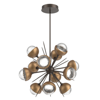Cabochon LED Chandelier in Flat Bronze (404|CHB0093-0A-FB-C-001-L1-NB)