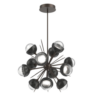 Cabochon LED Chandelier in Flat Bronze (404|CHB0093-0A-FB-C-001-L1-MB)