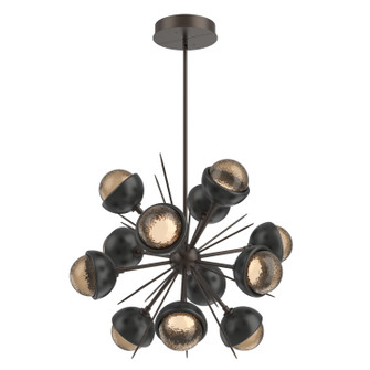 Cabochon LED Chandelier in Flat Bronze (404|CHB0093-0A-FB-B-001-L1-MB)