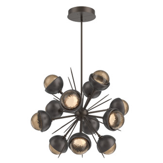 Cabochon LED Chandelier in Flat Bronze (404|CHB0093-0A-FB-B-001-L1-GP)