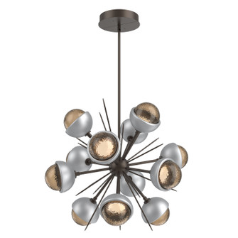 Cabochon LED Chandelier in Flat Bronze (404|CHB0093-0A-FB-B-001-L1-CS)