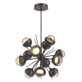 Cabochon LED Chandelier in Flat Bronze (404|CHB0093-0A-FB-A-001-L1-GP)