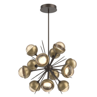 Cabochon LED Chandelier in Flat Bronze (404|CHB0093-0A-FB-A-001-L1-GB)
