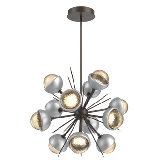 Cabochon LED Chandelier in Flat Bronze (404|CHB0093-0A-FB-A-001-L1-CS)