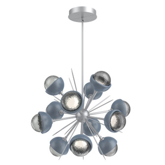 Cabochon LED Chandelier in Classic Silver (404|CHB0093-0A-CS-S-001-L3-BU)