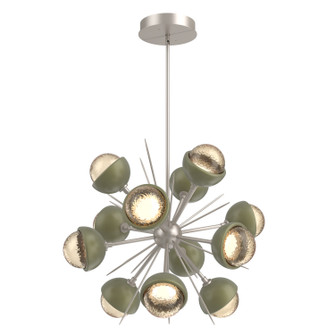 Cabochon LED Chandelier in Beige Silver (404|CHB0093-0A-BS-A-001-L3-GE)