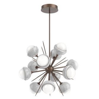 Cabochon LED Chandelier in Burnished Bronze (404|CHB0093-0A-BB-WL-001-L3-WM)