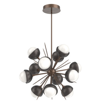 Cabochon LED Chandelier in Burnished Bronze (404|CHB0093-0A-BB-WL-001-L3-GP)