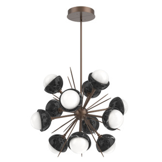 Cabochon LED Chandelier in Burnished Bronze (404|CHB0093-0A-BB-WL-001-L3-BM)