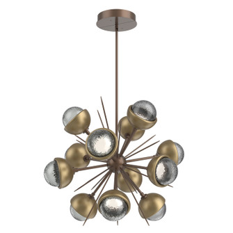 Cabochon LED Chandelier in Burnished Bronze (404|CHB0093-0A-BB-S-001-L3-GB)