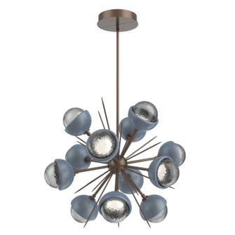 Cabochon LED Chandelier in Burnished Bronze (404|CHB0093-0A-BB-S-001-L3-BU)