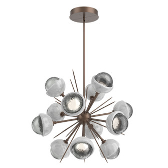 Cabochon LED Chandelier in Burnished Bronze (404|CHB0093-0A-BB-S-001-L1-WM)