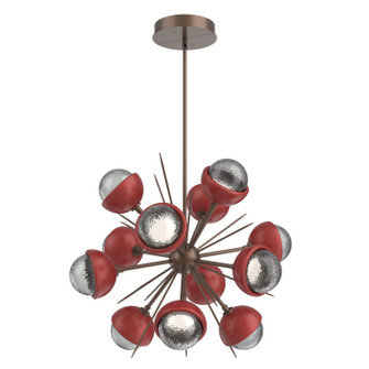 Cabochon LED Chandelier in Burnished Bronze (404|CHB0093-0A-BB-S-001-L1-RE)