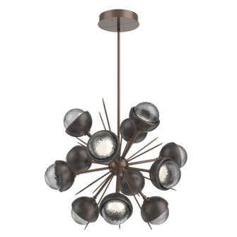 Cabochon LED Chandelier in Burnished Bronze (404|CHB0093-0A-BB-S-001-L1-GP)