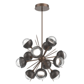 Cabochon LED Chandelier in Burnished Bronze (404|CHB0093-0A-BB-C-001-L3-GP)