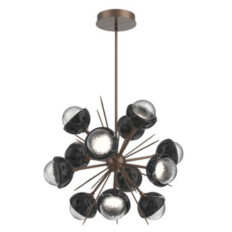 Cabochon LED Chandelier in Burnished Bronze (404|CHB0093-0A-BB-C-001-L3-BM)