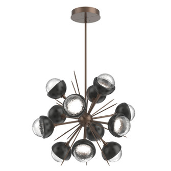 Cabochon LED Chandelier in Burnished Bronze (404|CHB0093-0A-BB-C-001-L1-MB)