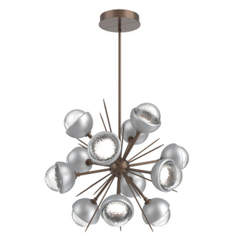 Cabochon LED Chandelier in Burnished Bronze (404|CHB0093-0A-BB-C-001-L1-CS)