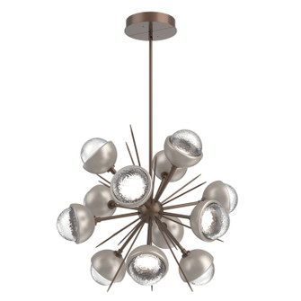 Cabochon LED Chandelier in Burnished Bronze (404|CHB0093-0A-BB-C-001-L1-BS)