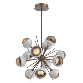 Cabochon LED Chandelier in Burnished Bronze (404|CHB0093-0A-BB-B-001-L3-WM)