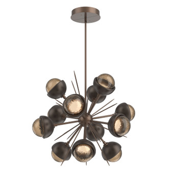 Cabochon LED Chandelier in Burnished Bronze (404|CHB0093-0A-BB-B-001-L3-FB)
