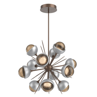 Cabochon LED Chandelier in Burnished Bronze (404|CHB0093-0A-BB-B-001-L3-CS)
