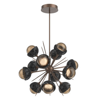 Cabochon LED Chandelier in Burnished Bronze (404|CHB0093-0A-BB-B-001-L3-BM)