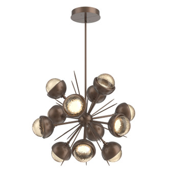 Cabochon LED Chandelier in Burnished Bronze (404|CHB0093-0A-BB-A-001-L3-MS)