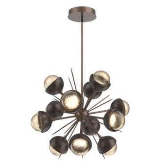 Cabochon LED Chandelier in Burnished Bronze (404|CHB0093-0A-BB-A-001-L3-FB)