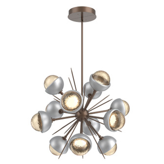 Cabochon LED Chandelier in Burnished Bronze (404|CHB0093-0A-BB-A-001-L3-CS)