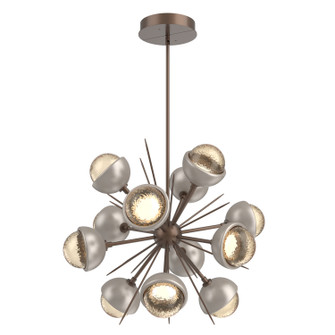 Cabochon LED Chandelier in Burnished Bronze (404|CHB0093-0A-BB-A-001-L3-BS)