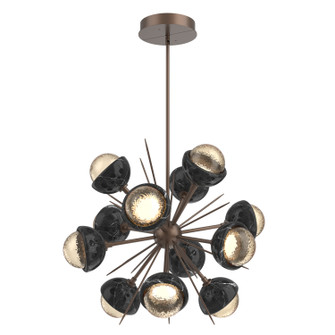 Cabochon LED Chandelier in Burnished Bronze (404|CHB0093-0A-BB-A-001-L3-BM)