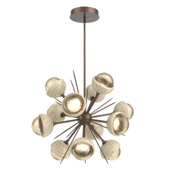 Cabochon LED Chandelier in Burnished Bronze (404|CHB0093-0A-BB-A-001-L1-TR)