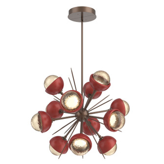 Cabochon LED Chandelier in Burnished Bronze (404|CHB0093-0A-BB-A-001-L1-RE)