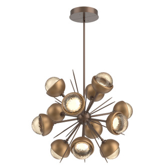 Cabochon LED Chandelier in Burnished Bronze (404|CHB0093-0A-BB-A-001-L1-NB)