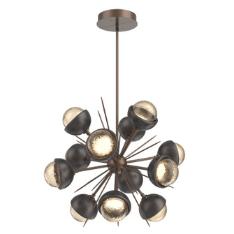 Cabochon LED Chandelier in Burnished Bronze (404|CHB0093-0A-BB-A-001-L1-GP)
