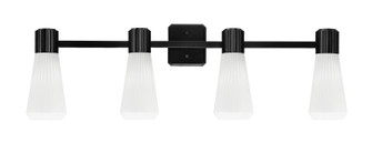 Everleigh Four Light Bath Bar in Matte Black (200|4824-MB-881)