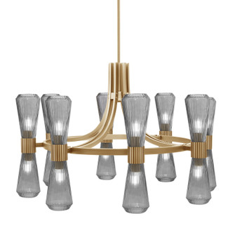 Everleigh 16 Light Chandelier in New Age Brass (200|4808-NAB-882)