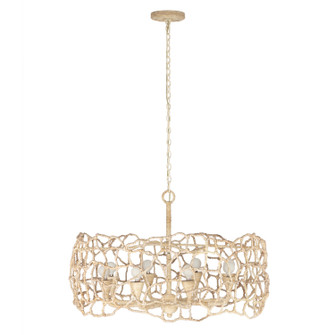 Reef Eight Light Chandelier in Warm Ivory (33|527355WIV)