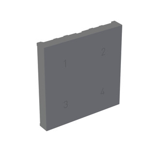 adorne Smart Scene Controller with Netatmo Color Change Kit in Magnesium (246|WNACB40CKITM1)